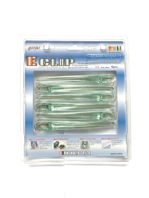 E Clip (LL) 6pcs Clear Green