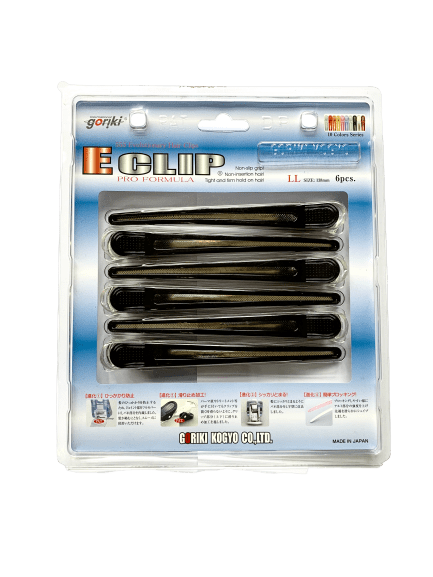 E Clip (LL) 6pcs Black