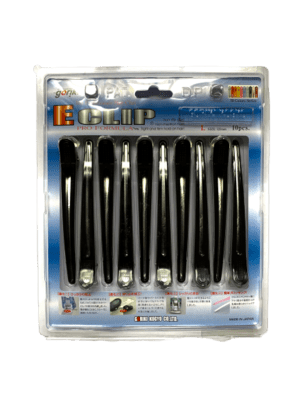 E Clip (L) 10pcs Black